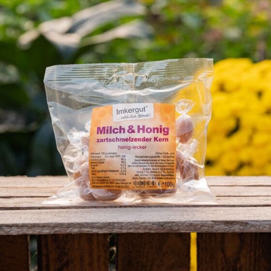 Milch und Honig Bonbons 100g Beutel