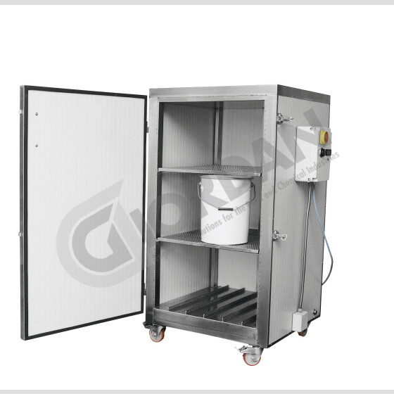 Auftauschrank für 12 x 25 kg Eimer